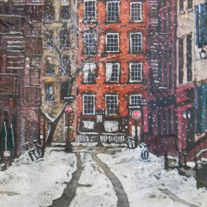 Bicycles in the Snow